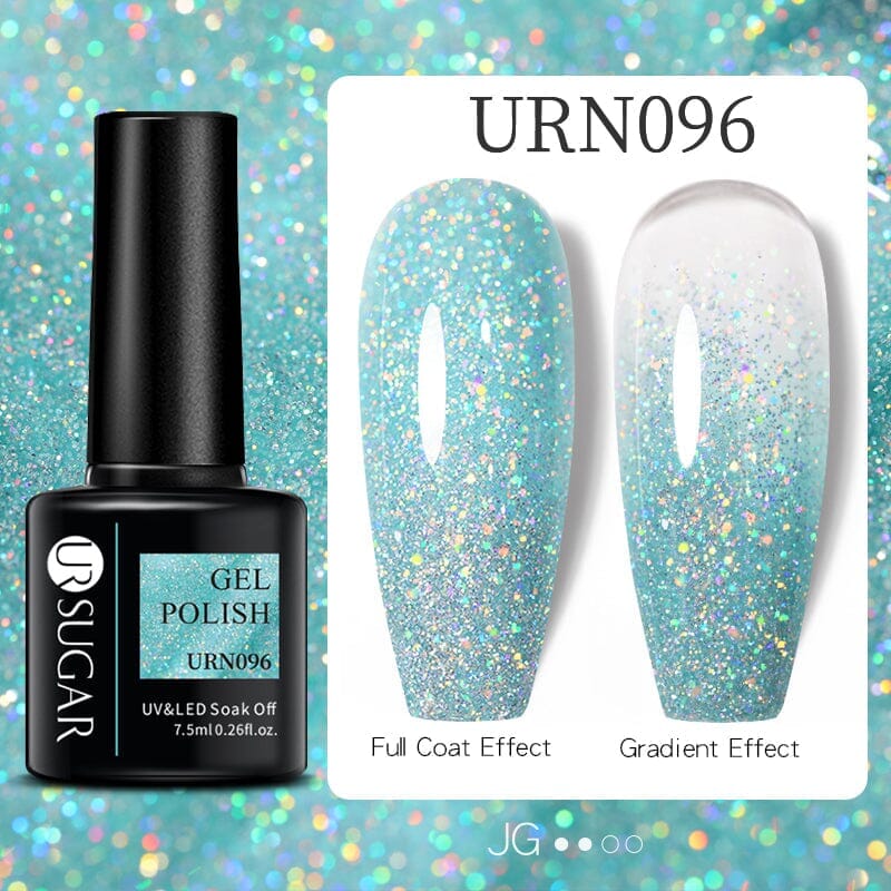 Sequins Glitter Gel Polish URN096 7.5ml Clearance UR SUGAR