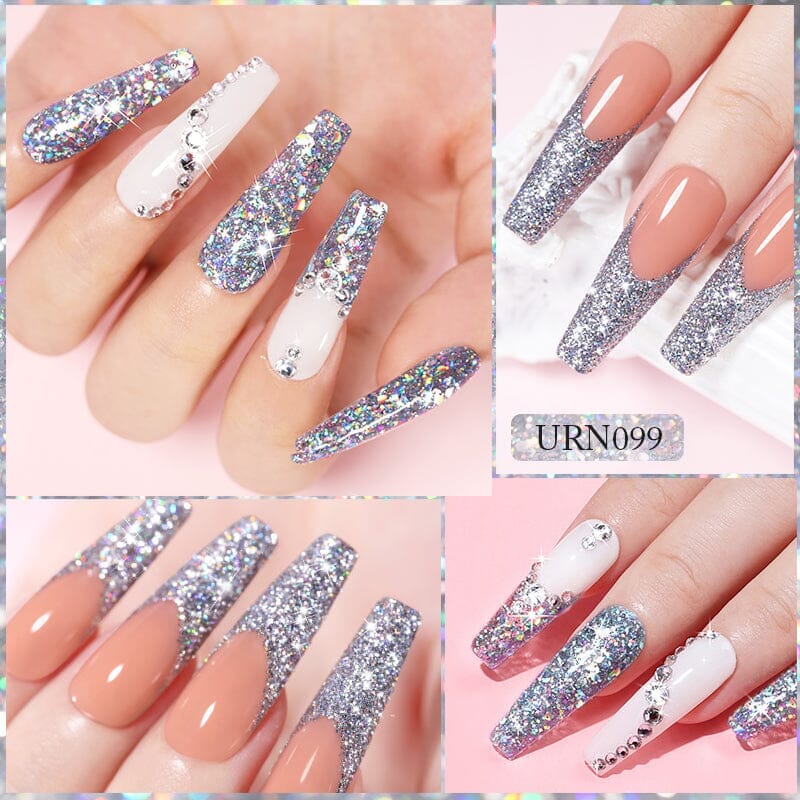 Sequins Glitter Gel Polish URN096 7.5ml Clearance UR SUGAR