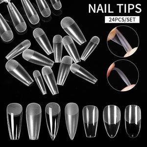 24pcs Matte False Nail Tips Nail Tips No Brand