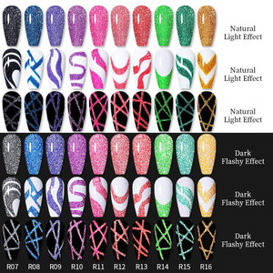 Reflective Glitter Line Gel 5ml Gel Nail Polish LILYCUTE