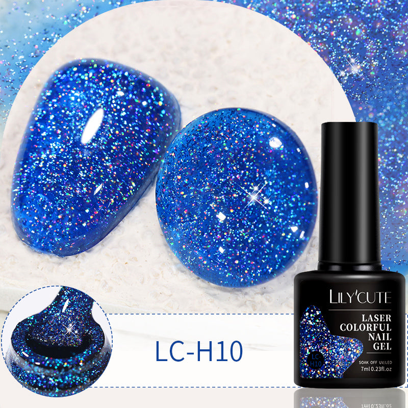 Glitter Colorful Nail Gel LC-H10 7ml