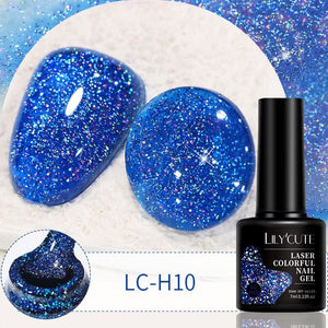 Glitter Colorful Nail Gel LC-H10 7ml Clearance LILYCUTE