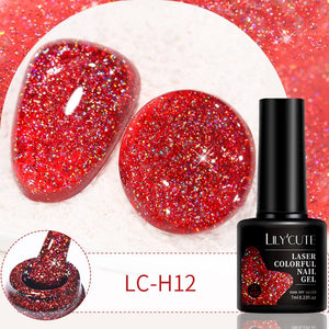 Glitter Colorful Nail Gel 7ml Gel Nail Polish LILYCUTE LC-H12