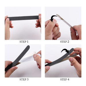 5pcs Black Nail Files 180/180 Tools & Accessories No Brand