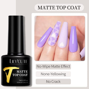 Base Top Coat 7ml Base & Top Coat LILYCUTE Matte Top Coat