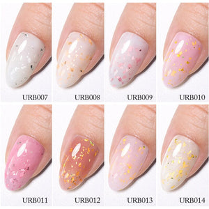 Gold Glitter Rubber Base Gel 7ml Clearance UR SUGAR