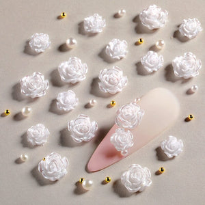 6 Grid Resin Flower 3D Nail Decoration #03 Clearance No Brand