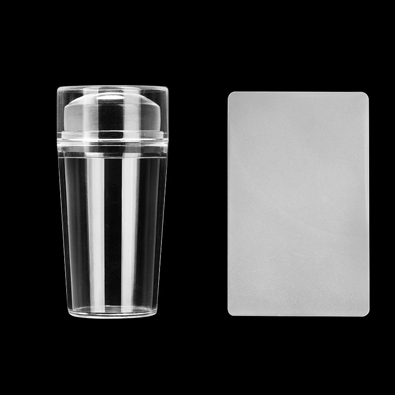 Clear Nail Stamper & Scraper Kit