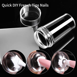 Clear Nail Stamper & Scraper Kit Nail Art No Brand