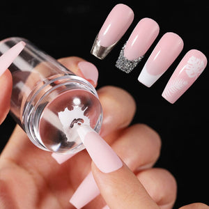 Clear Nail Stamper & Scraper Kit Nail Art No Brand