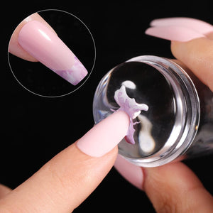 Clear Nail Stamper & Scraper Kit Nail Art No Brand