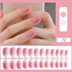 24pcs Press on Nails Gradient Nails Fake Nail Tips Nail Tips No Brand