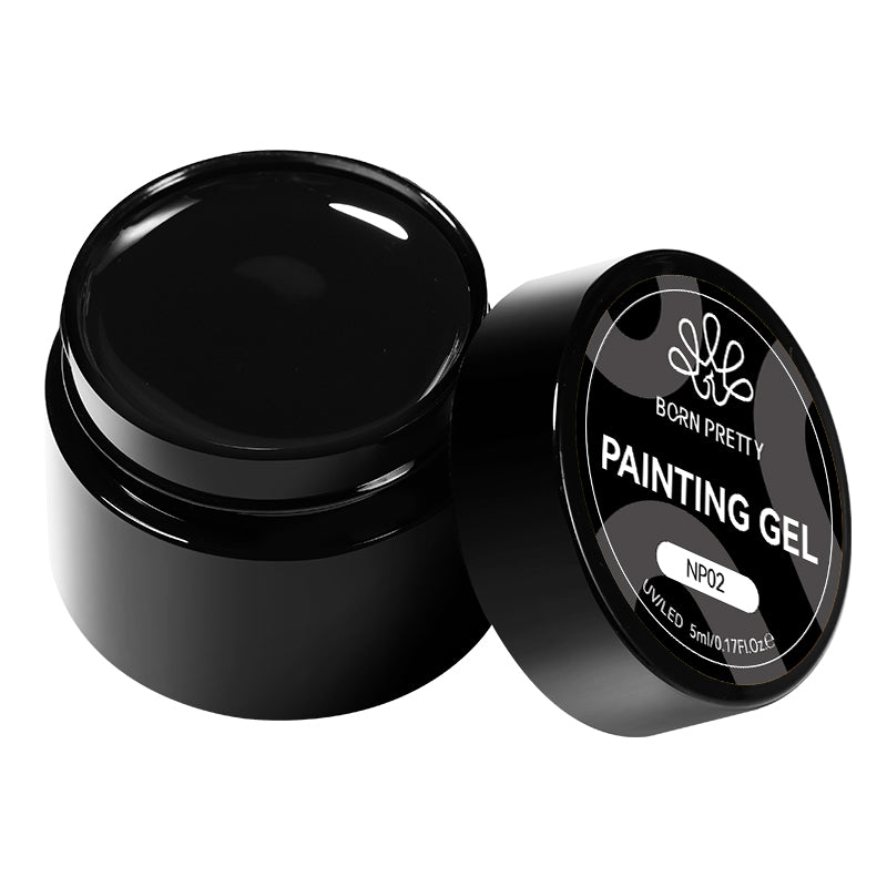 2 in 1 Painting Gel NP02 Black 5ml