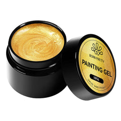 2 in 1 Painting Gel NP04 Gold 5ml Gel Nail Polish BORN PRETTY