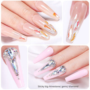 Clear Nail Rhinestone Glue 10g Nail Tips BORN PRETTY