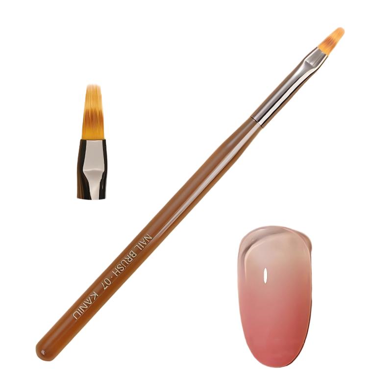 Transparent Coffee Handle Ombre Brush