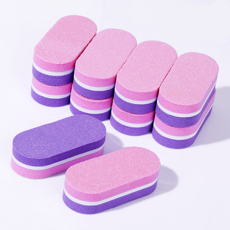 10pcs Pink Purple Nail Files 100/180