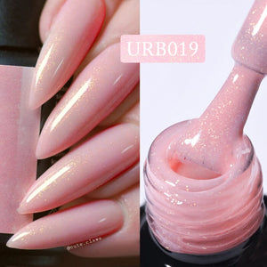 Gold Glitter Rubber Base Gel 7ml Clearance UR SUGAR URB019