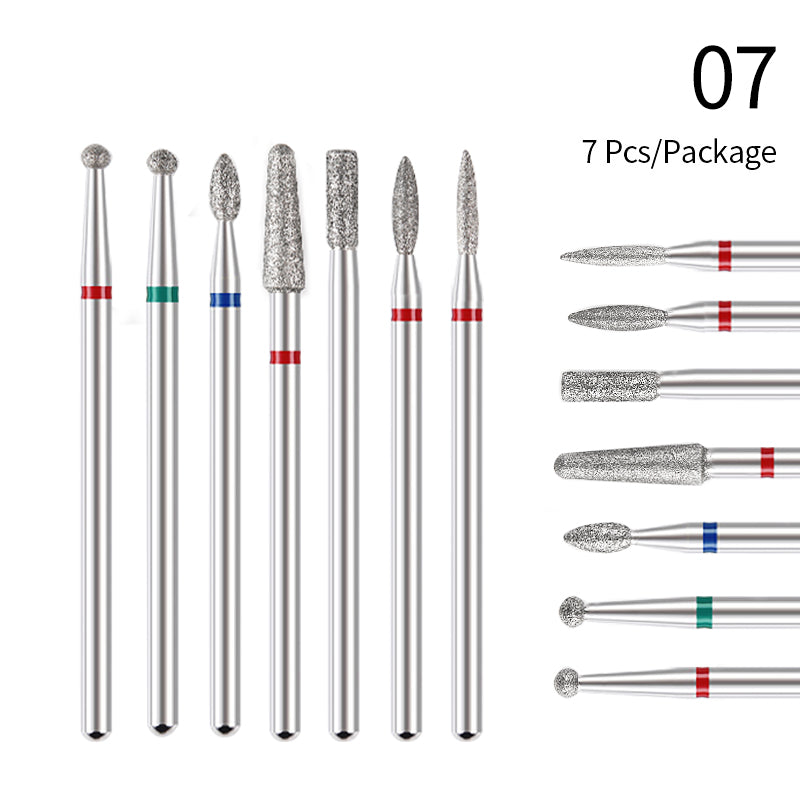 7pcs Nail Drill Bits Set #07