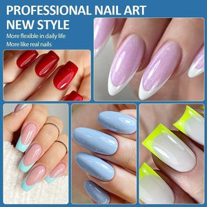 240pcs Almond Semi-Matte False Nail Tips Nail Tips KOSKOE