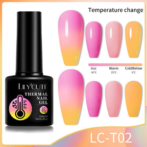 Thermal Nail Gel Polish 7ml Gel Nail Polish LILYCUTE LC-T02
