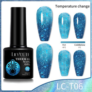 Thermal Nail Gel Polish 7ml Gel Nail Polish LILYCUTE LC-T06