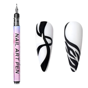Black Nail Art Drawing Pen Tools & Accessories No Brand