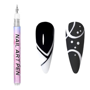 White Nail Art Drawing Pen Tools & Accessories No Brand