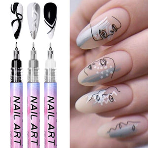 White Nail Art Drawing Pen Tools & Accessories No Brand