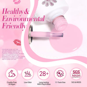 6 Colors Gel Polish Set Cream Kiss 7ml Gel Nail Polish BORN PRETTY