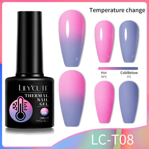 Thermal Nail Gel Polish 7ml Gel Nail Polish LILYCUTE LC-T08