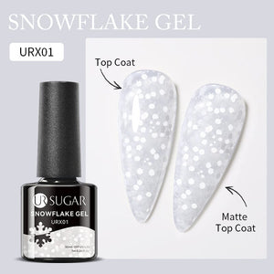 White Snowflake Nail Gel Polish URX001 7ml Gel Nail Polish UR SUGAR