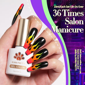6 Colors Gel Polish Set Cyber City 7ml Gel Nail Polish BORN PRETTY