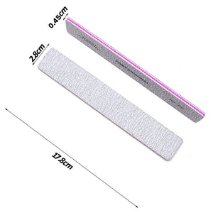 25pcs Rectangular Nail Files 100/100 Tools & Accessories No Brand