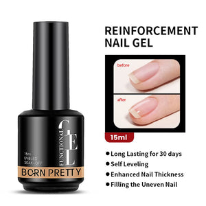 Base Gel Top Coat 15ml Gel Nail Polish BORN PRETTY Reinforcement Gel