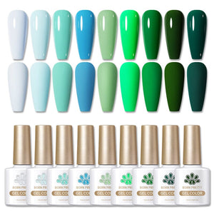 Green Blue Series Color Gel Polish 10ml Gel Nail Polish BORN PRETTY
