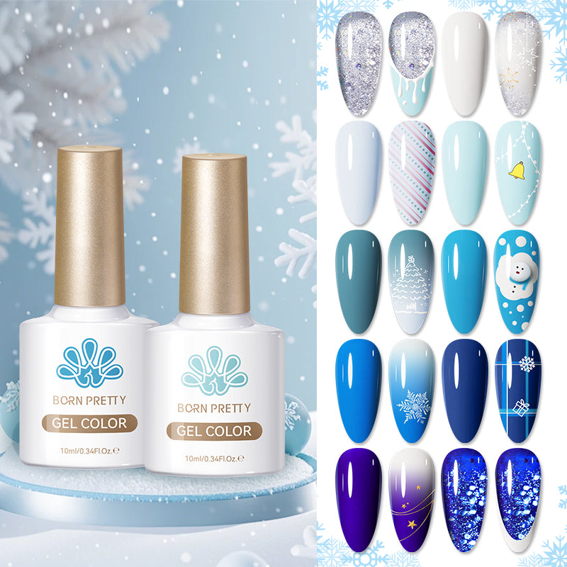 10 Colors Christmas Nail Gel Polish 10ml