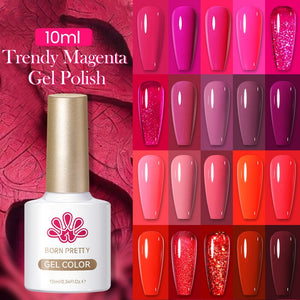 Trendy Magenta Gel Polish 10ml Gel Nail Polish BORN PRETTY