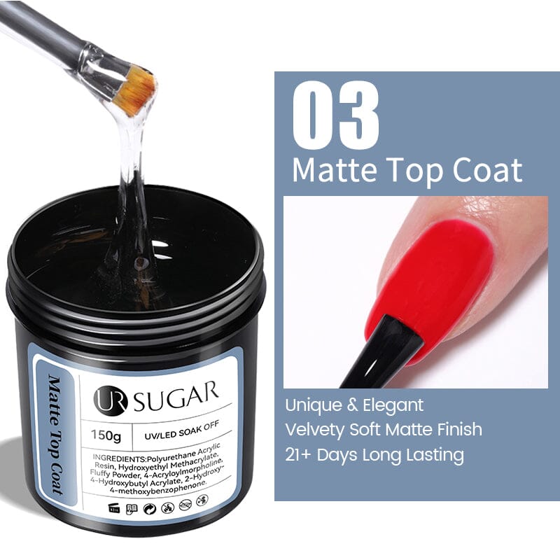 Base Top Coat Function Gel 150g Base & Top Coat UR SUGAR Matte Top Coat