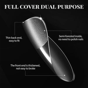 550pcs Medium Square Soft Gel Tips Nail Tips BP PRO