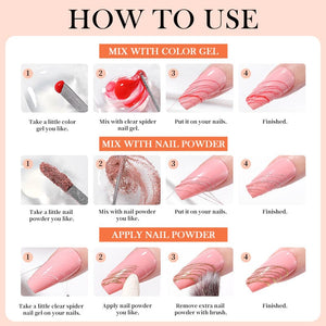 Spider Nail Gel Clear 15ml Gel Nail Polish BORN PRETTY