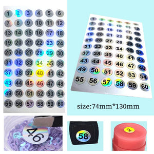 3pcs Number Label Stickers 1-180 Tools & Accessories No Brand