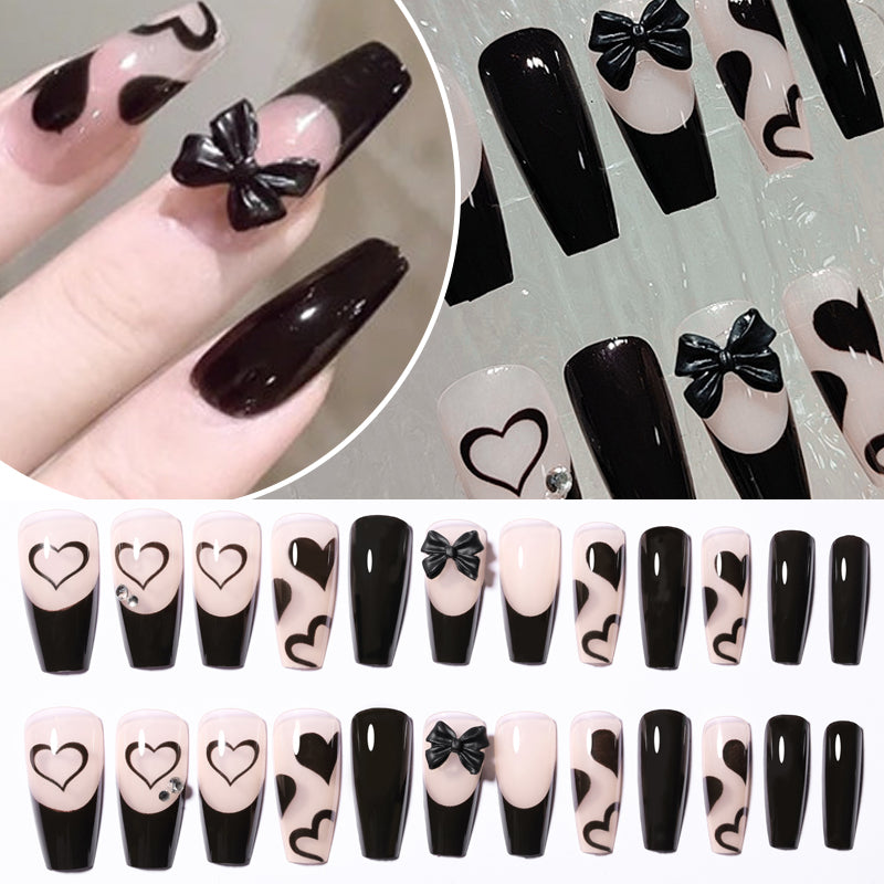 24pcs Khaki #41 Almond Press on Nails