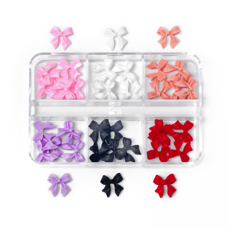 6 Grids Mixed Colors Bowknot #01