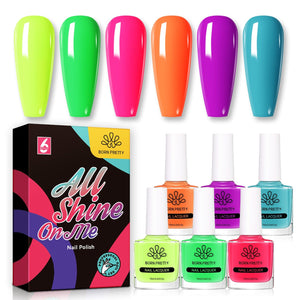 6 Colors Neon Collection Nail Polish Set 10ml Nail Polish BORN PRETTY