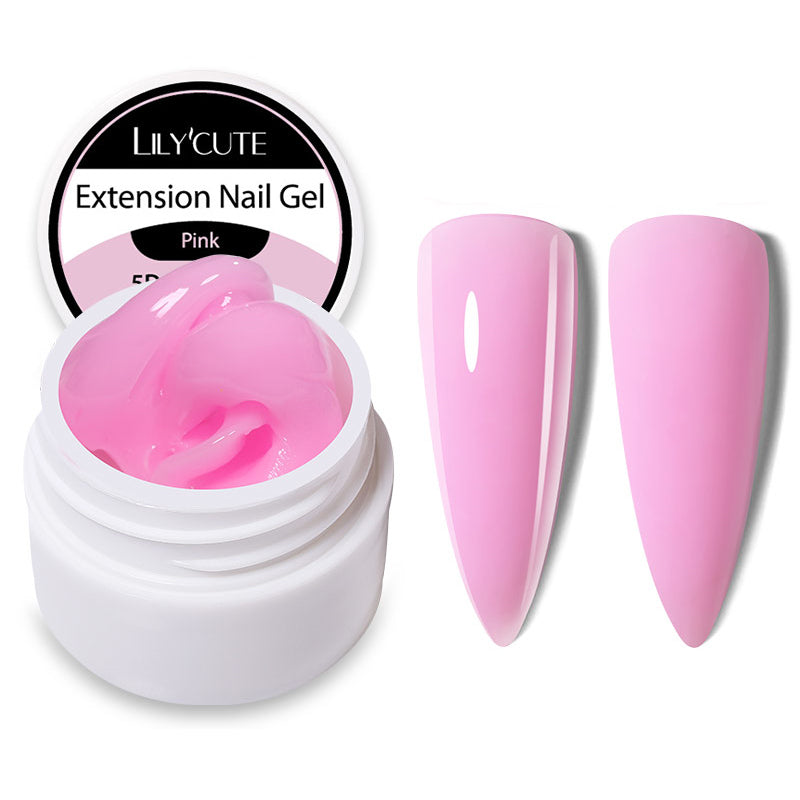 Pink Non Stick Hand 5D Sculpting Extension Gel 8ml