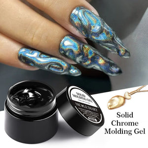 Semi-Solid Chrome Molding Gel 5g Gel Nail Polish NICOLE DIARY