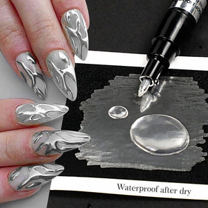 Metallic Nail Polish Painting Pen Tools & Accessories No Brand