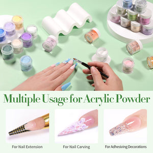 36 Colors Acrylic Nail Powder Set 10g Nail Powder BORN PRETTY