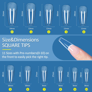 550pcs Full Cover Soft Gel Tips Nail Tips KOSKOE